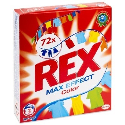 Rex 3dávky/ 300g Color Action - Drogerie Prací prostředky Prací prášky do 20 dávek